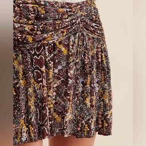 Free People Saturday Sunday BOHO Side Zip Mini Skirt, size 6